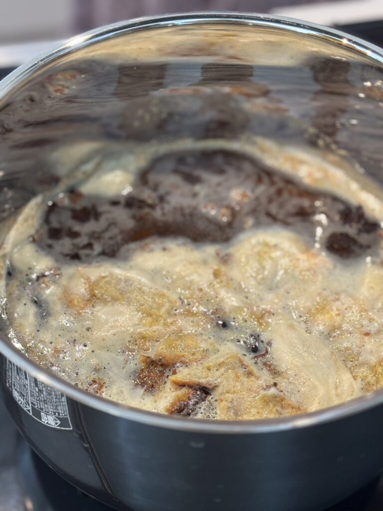 ギー作り工程画像（焦）